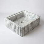 White Marble Sink - AtlasFinest