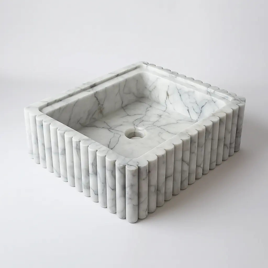White Marble Sink