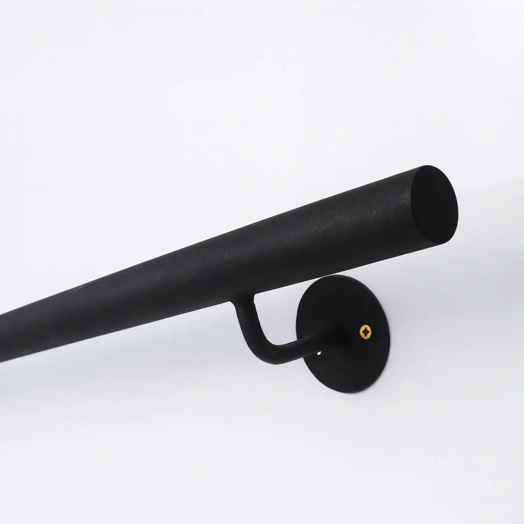 Wrought Iron Black Handrail For Stairs - AtlasFinest