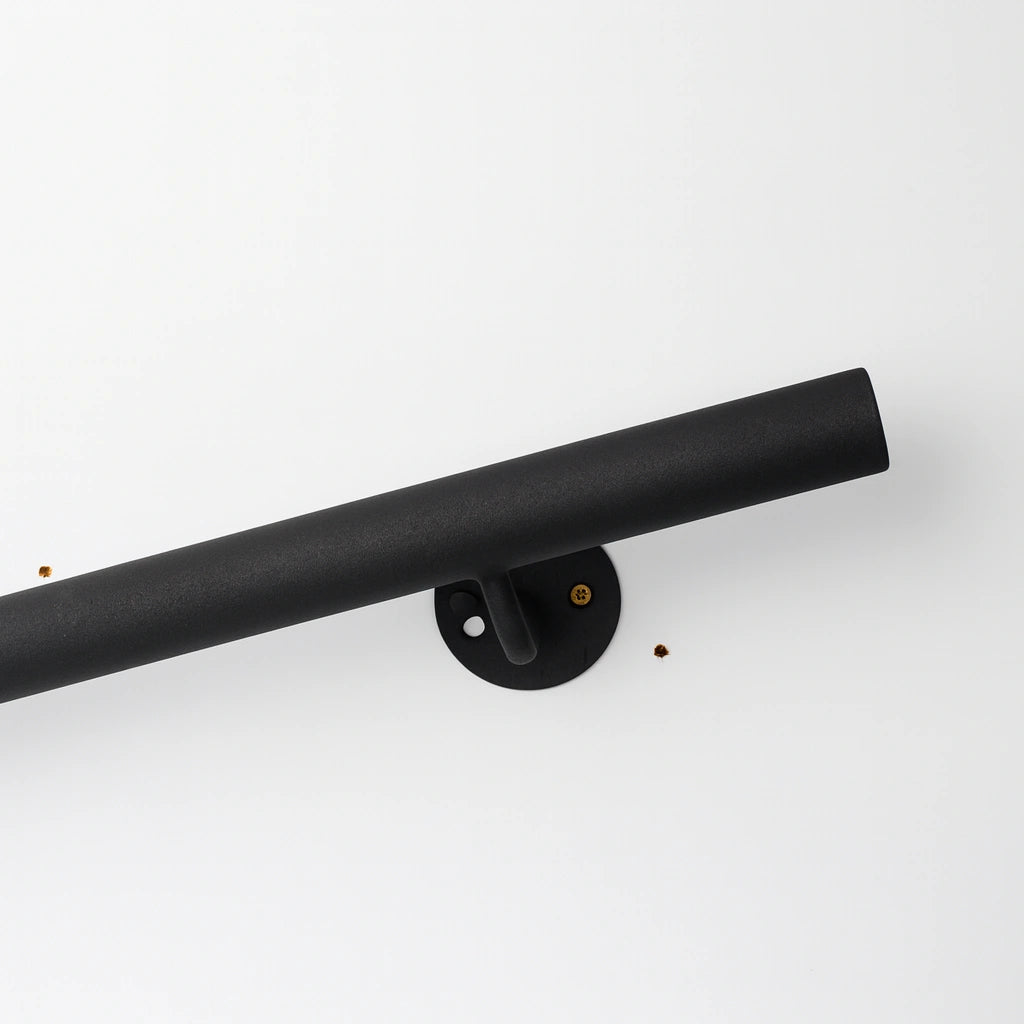 Modern Wrought Iron Handrail - 30mm Diameter Linear Grab Bar