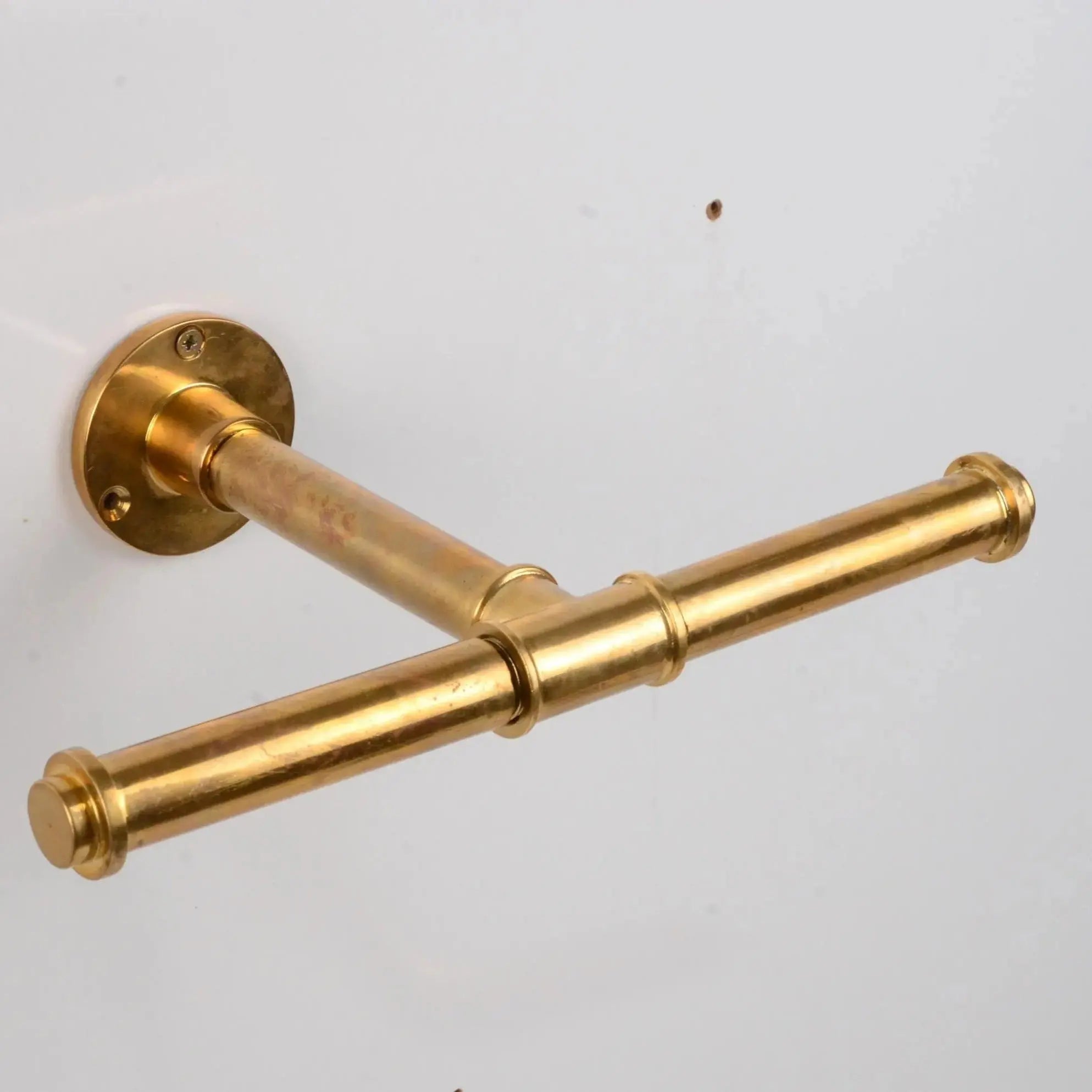 Wall Mounted Rack ,Unlacquered Brass Clothing Rod - AtlasFinest