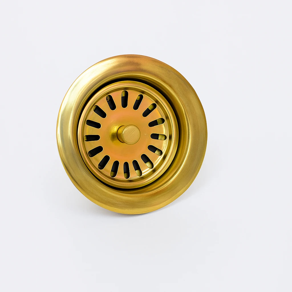 Unlacquered Brass Basket Strainer for Sinks,Unlacquered Brass Drain