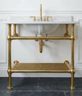 Brass Sink Console, Vintage Washstand Frame