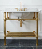 Brass Sink Console, Vintage Washstand Frame