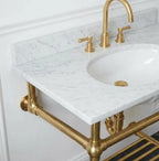 Brass Sink Console, Vintage Washstand Frame