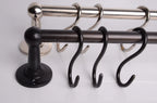 Solid Brass Pot Rail with S Hooks