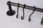 Solid Brass Pot Rail with S Hooks