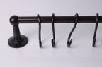 Solid Brass Pot Rail with S Hooks