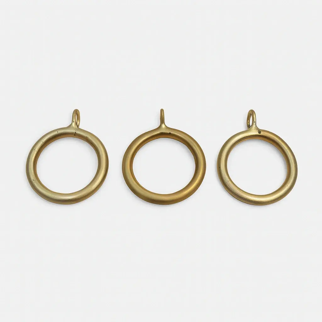 Solid Brass Rings For Curtain Rod - AtlasFinest