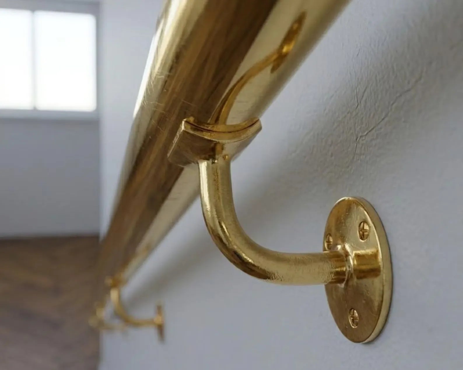 Solid Brass Stair Handrail