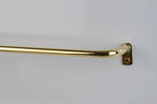 Thin Brass Cafe Curtain Rod, French Return Drapery Pole, DDP shipping - AtlasFinest