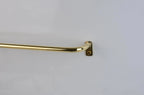 Thin Brass Cafe Curtain Rod, French Return Drapery Pole, DDP shipping - AtlasFinest