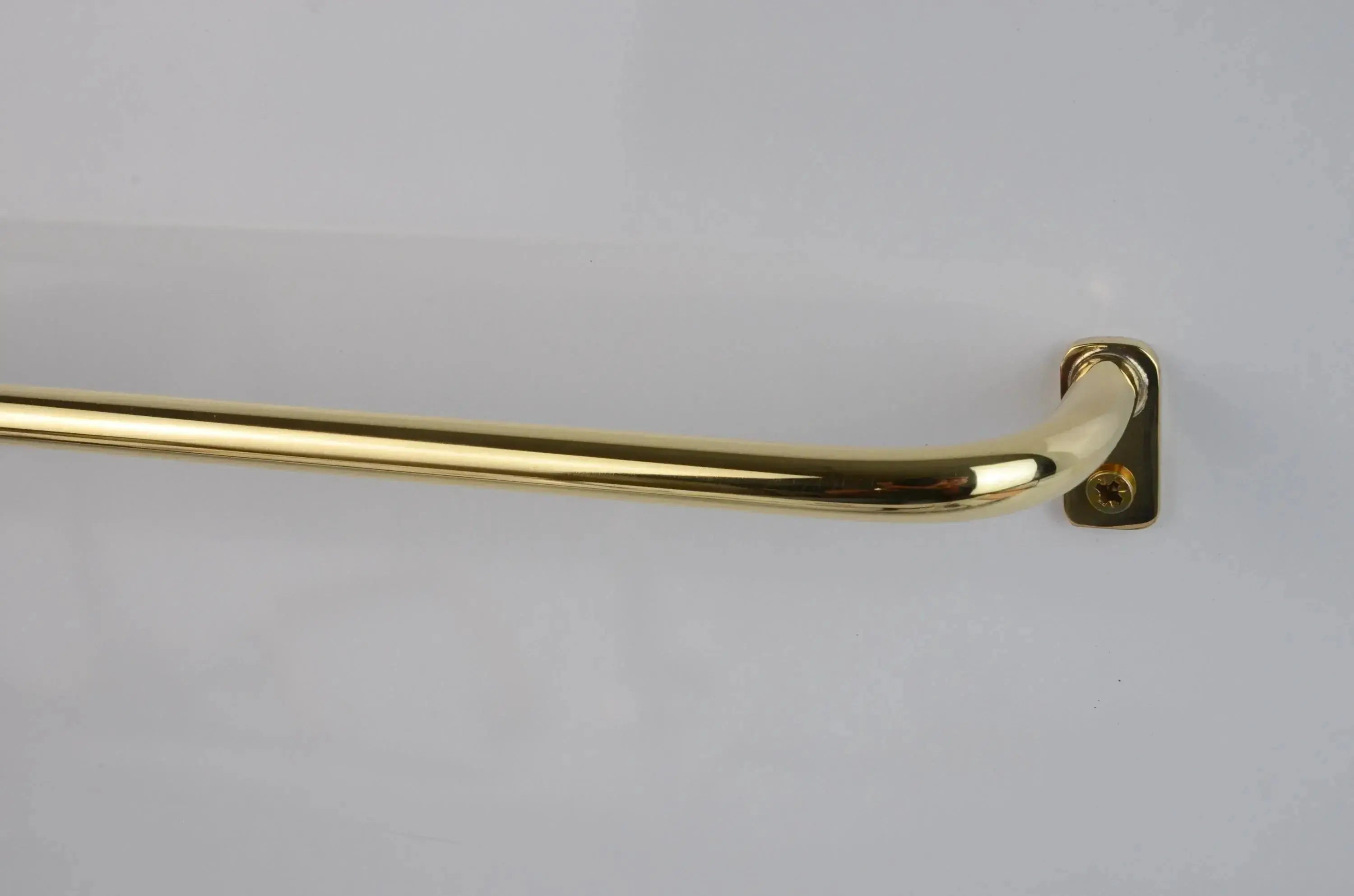Thin Brass Cafe Curtain Rod, French Return Drapery Pole, DDP shipping - AtlasFinest