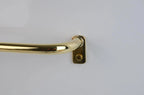 Thin Brass Cafe Curtain Rod, French Return Drapery Pole, DDP shipping - AtlasFinest