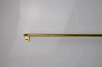 Thin Brass Cafe Curtain Rod, French Return Drapery Pole, DDP shipping - AtlasFinest