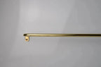 Thin Brass Cafe Curtain Rod, French Return Drapery Pole, DDP shipping - AtlasFinest