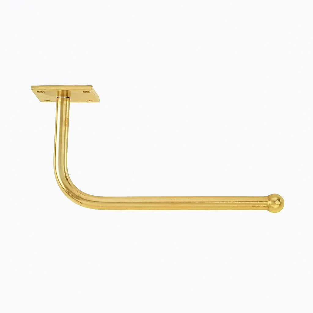 Rustic Brass Wall Mounted Toilet Paper Holder