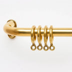 Unlacquered Brass Cafe Curtain Rod French Return Solid Brass Curtain Holder