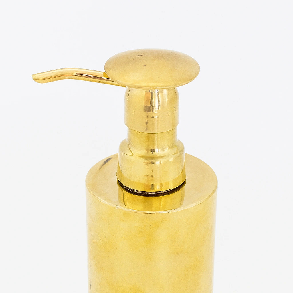Unlacquered Brass Soap Dispenser, Dispenser Pump