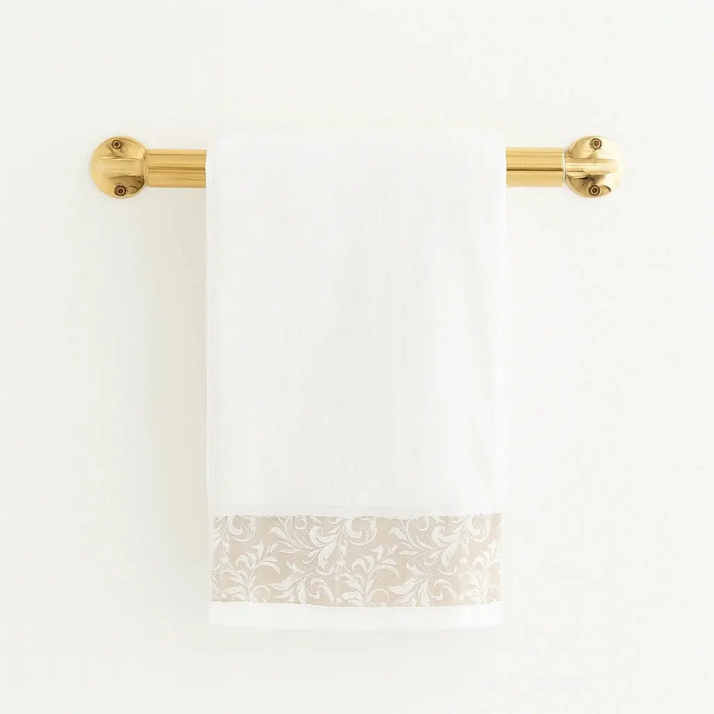 Unlacquered Brass Towel Rack - AtlasFinest