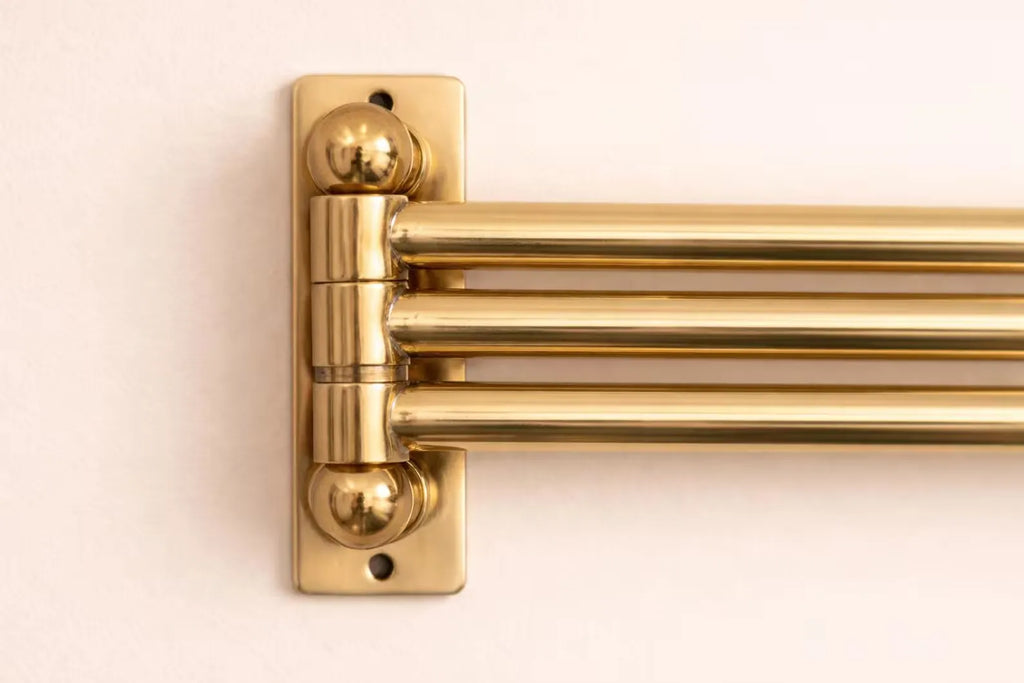 Unlacquered Bathroom Hardware Hooks Rack