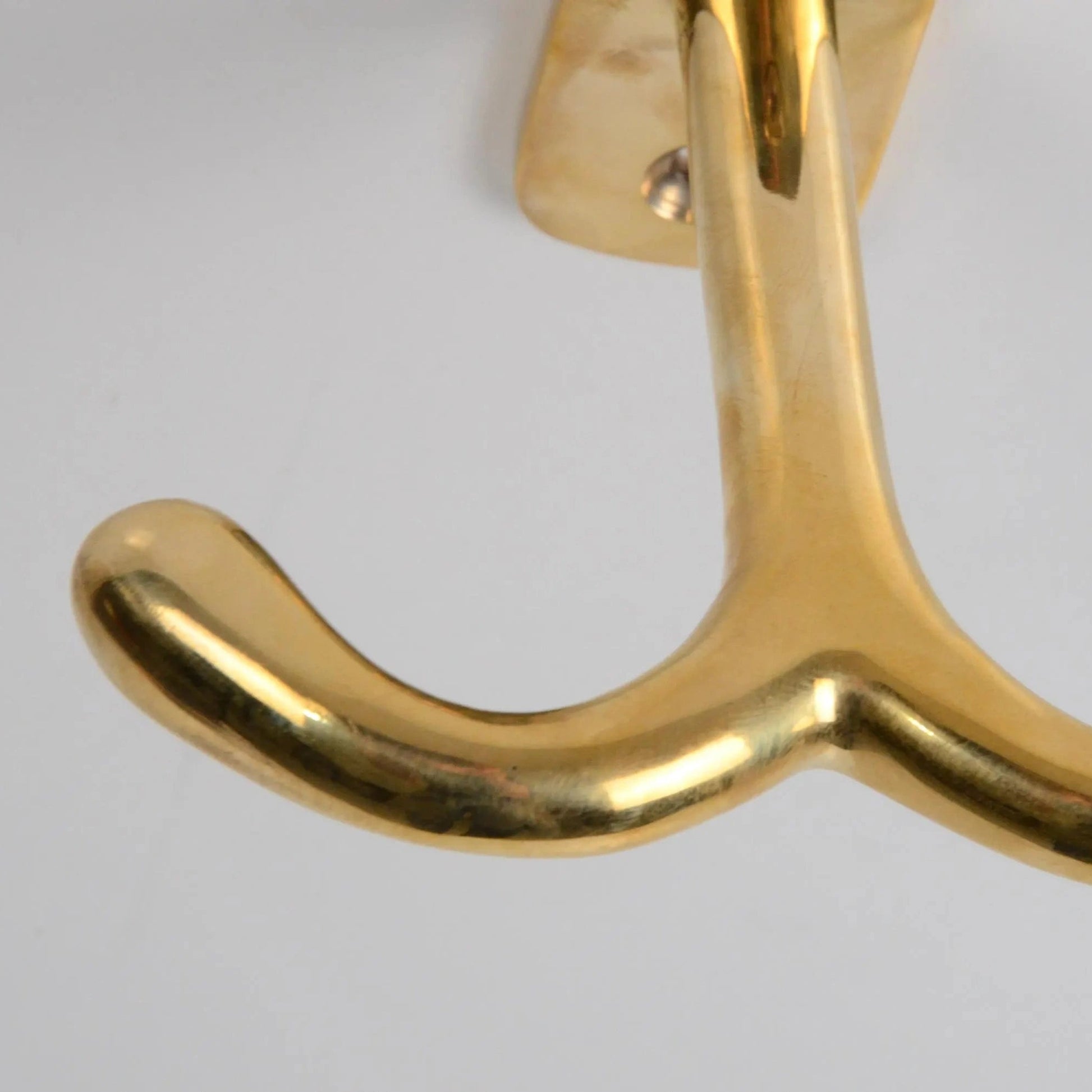 Unlacquered Brass Ceiling Double Hook ATLAS FINEST 