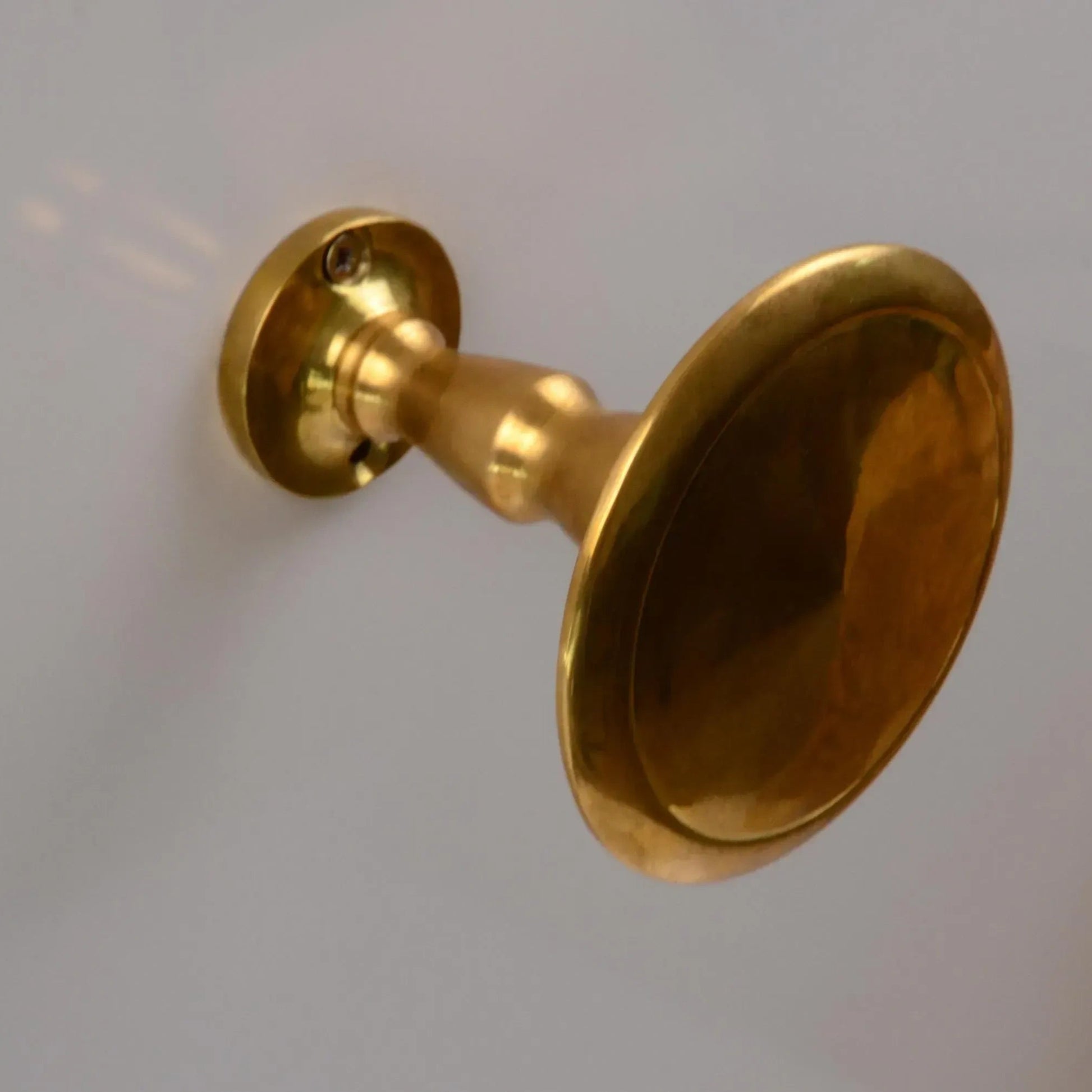Unlacquered Brass Curtain Hardware, Side Curtain Holder