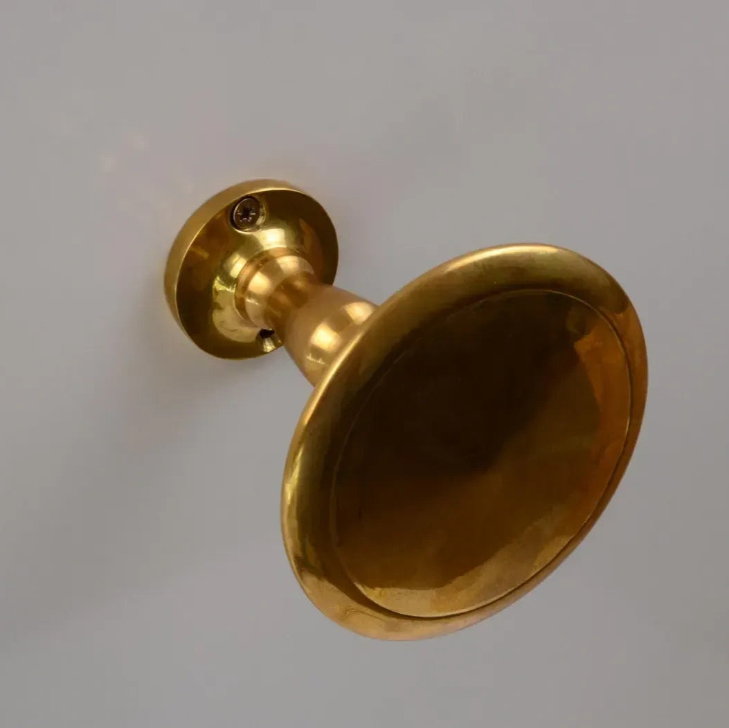 Unlacquered Brass Curtain Hardware, Side Curtain Holder