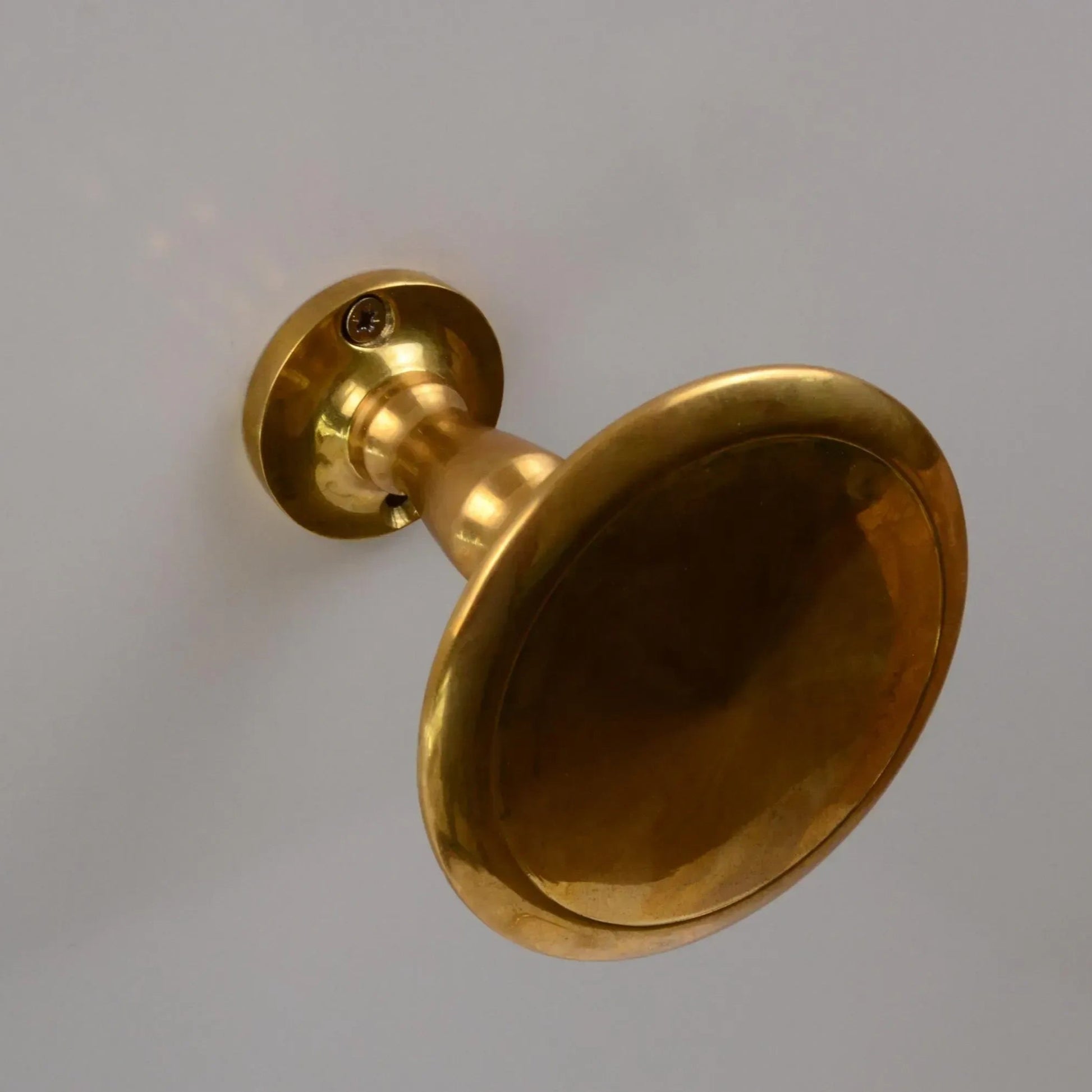 Unlacquered Brass Curtain Hardware, Side Curtain Holder
