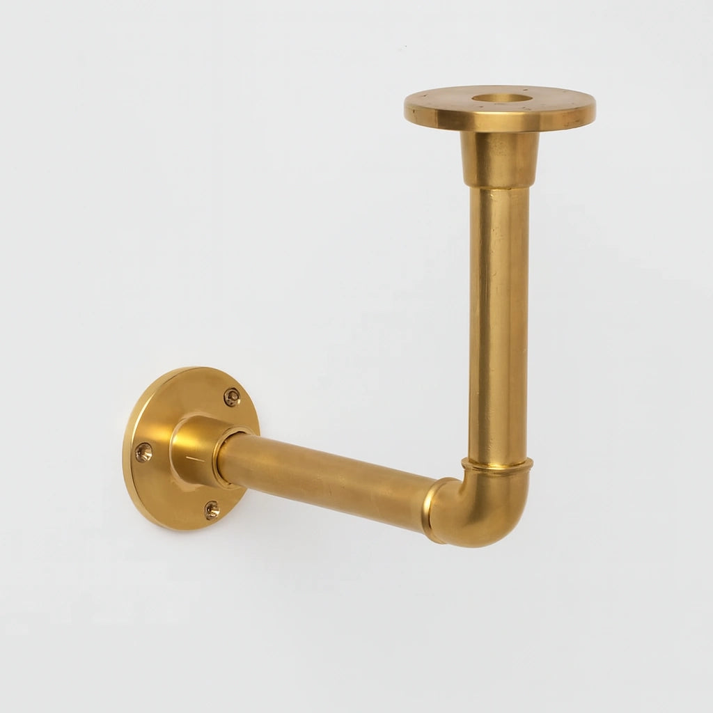 Unlacquered Brass L Shaped Brackets