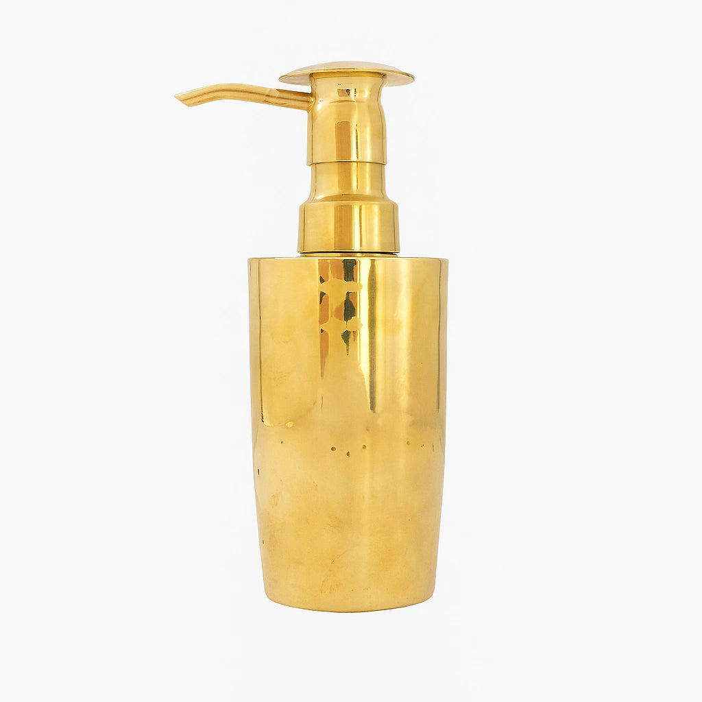 Unlacquered Brass Soap Dispenser, Dispenser Pump