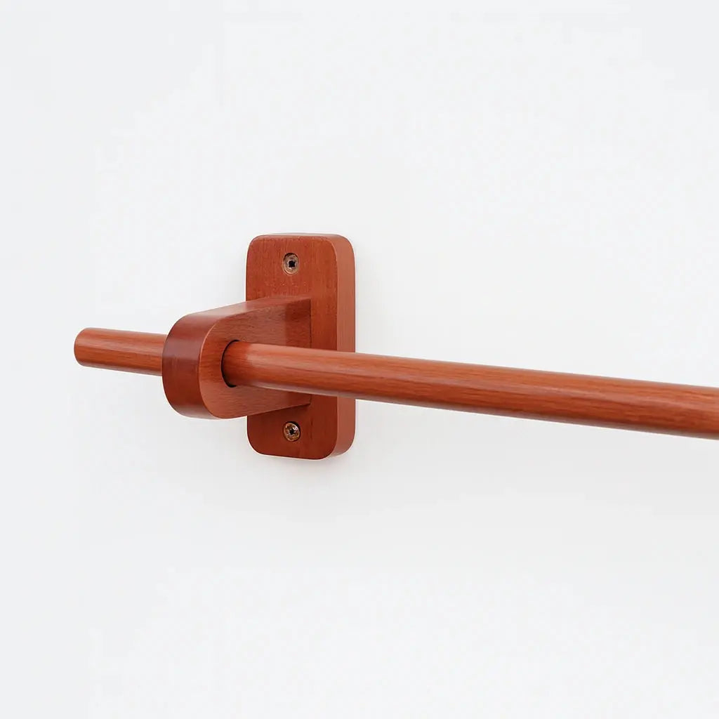 Handcrafted Wooden Curtain Rod - AtlasFinest