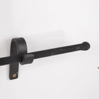 Iron curtain rods,Black wrought iron Curtain rods and Brackets . DDP Express Shipping - AtlasFinest