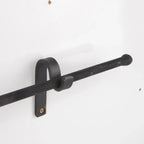 Iron curtain rods,Black wrought iron Curtain rods and Brackets . DDP Express Shipping - AtlasFinest