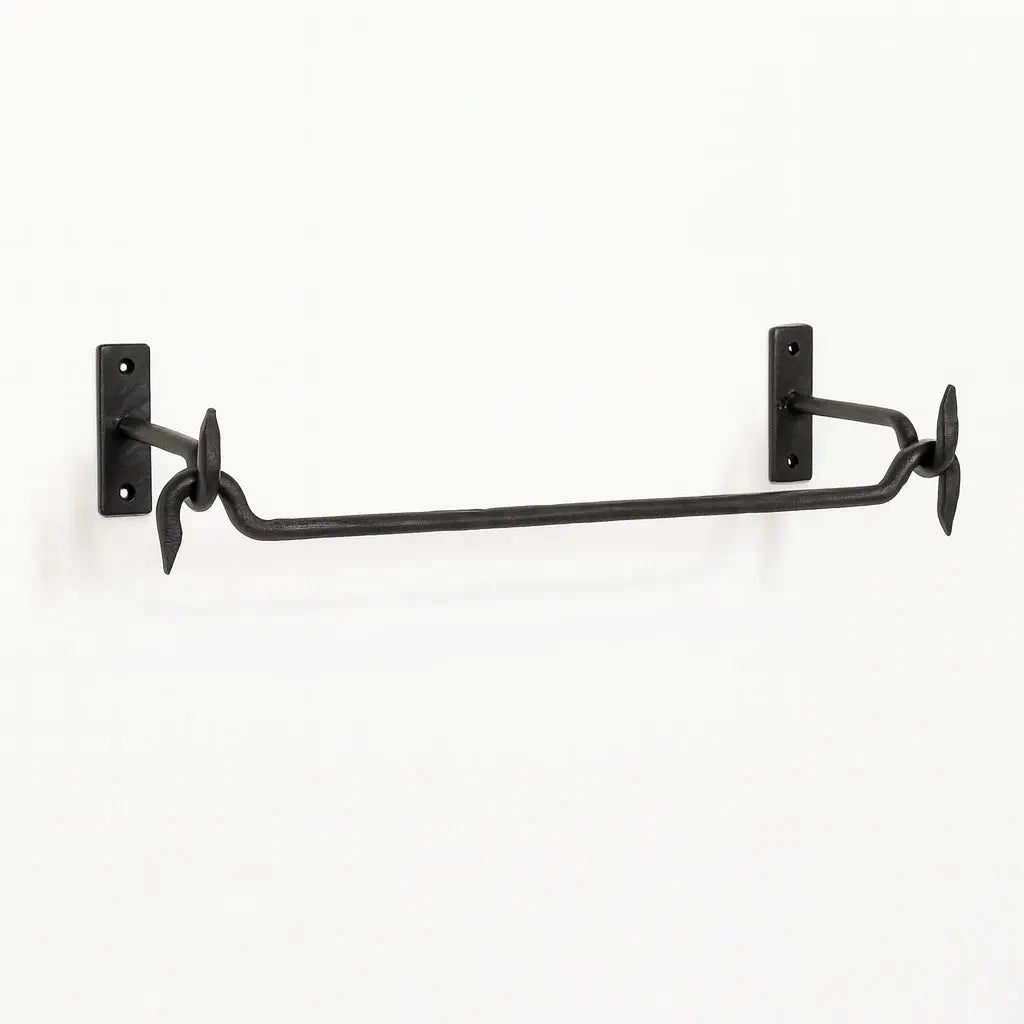 Wrought Iron Pot Rail – Industrial Hanging Rack for Kitchen - AtlasFinest