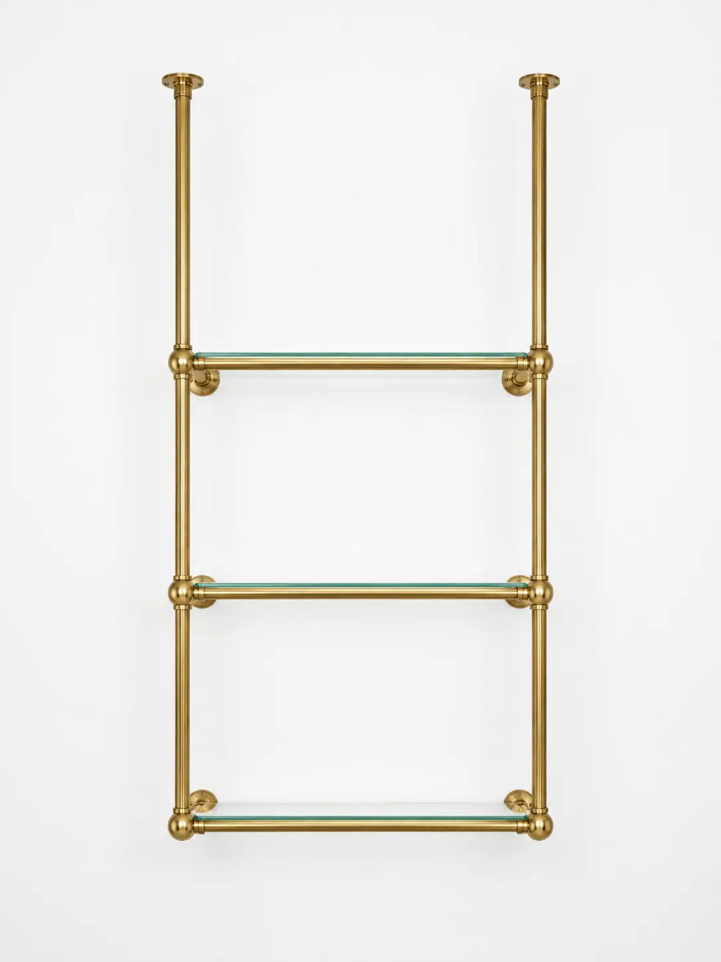 Solid Brass Shelving With Ball Joints, 30" x 50" x 10"