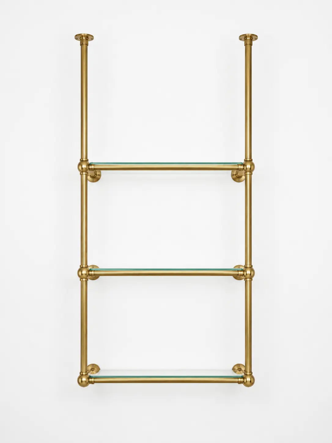 Solid Brass Shelving With Ball Joints, 30" x 50" x 10"