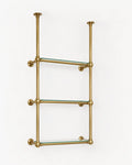 Solid Brass Shelving With Ball Joints, 30" x 50" x 10"