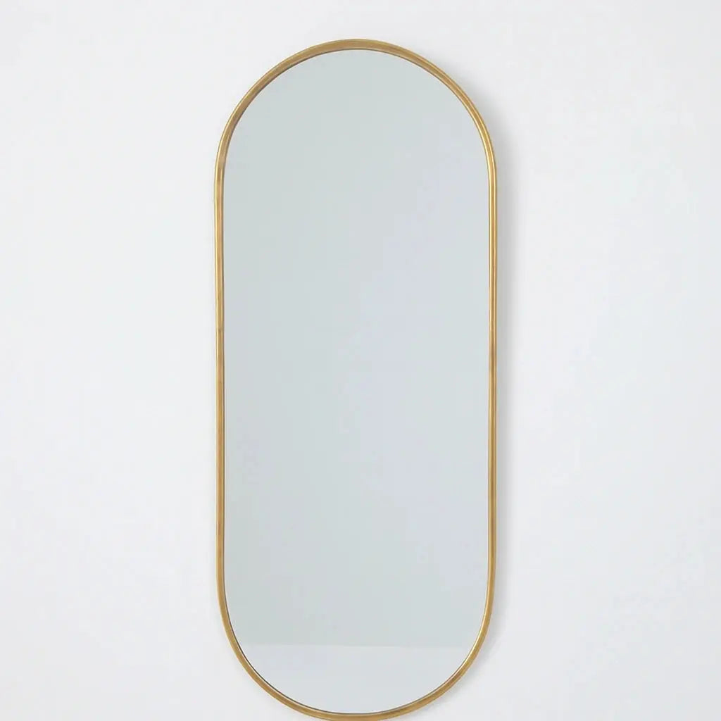 Brass Full Length Mirror, Long Mirror For Wall - AtlasFinest