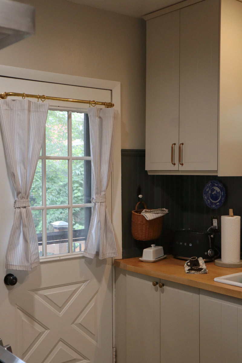 Unlacquered Brass Cafe Curtain Rod