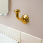 Classic Unlacquered Brass Hooks - AtlasFinest