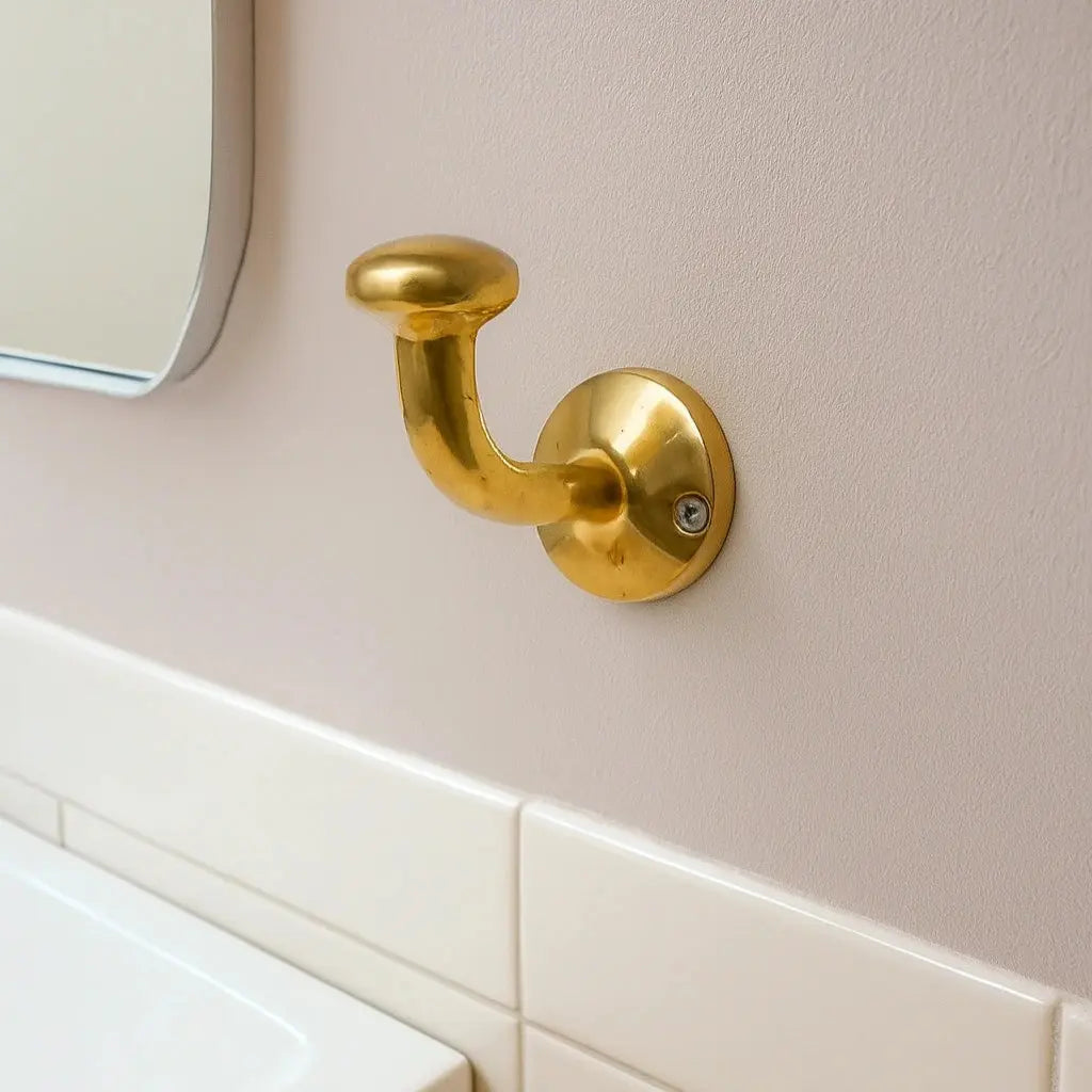 Classic Unlacquered Brass Hooks - AtlasFinest
