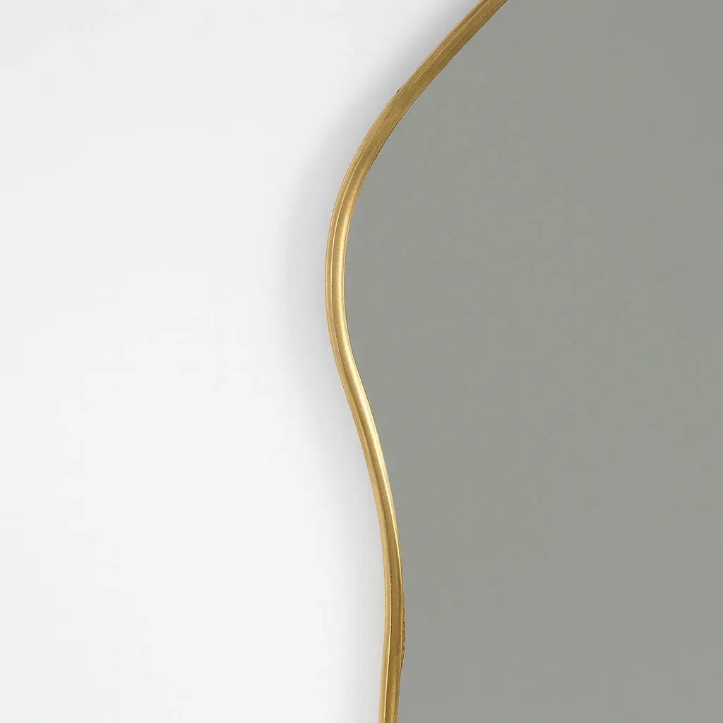 Brass Irregular Mirror - AtlasFinest