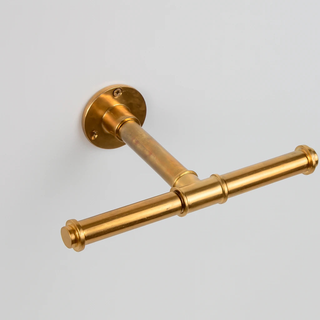 Wall Mounted Rack ,Unlacquered Brass Clothing Rod