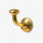 Classic Unlacquered Brass Hooks - AtlasFinest