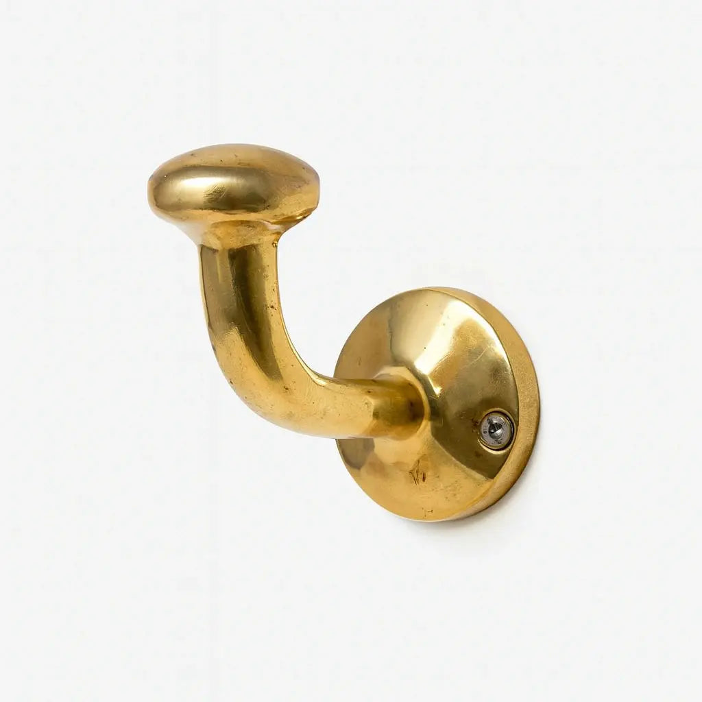 Classic Unlacquered Brass Hooks - AtlasFinest