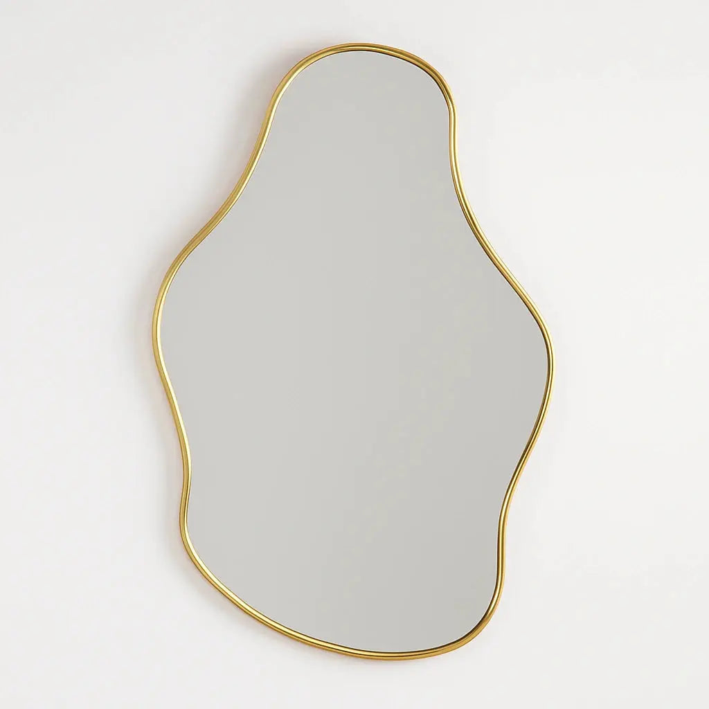 Brass Irregular Mirror - AtlasFinest
