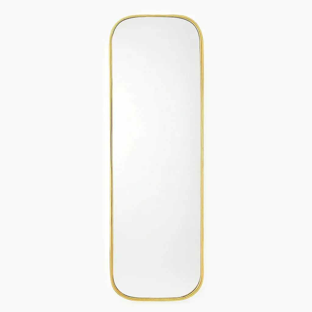 Full Length Mirror, Handcrafted Hanging Brass Large Wall Mirror - AtlasFinest