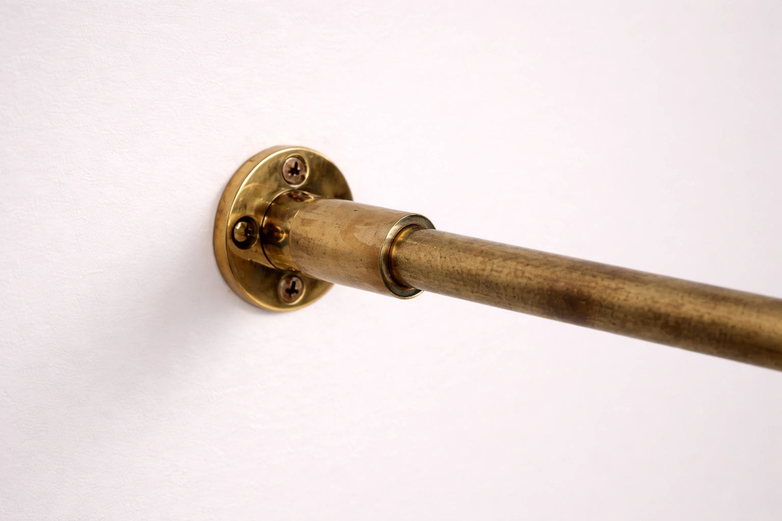 Solid Brass Inside Mount Cafe Curtain Rod 
