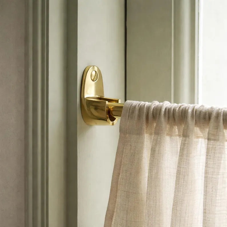 Brass Café Curtain Rods